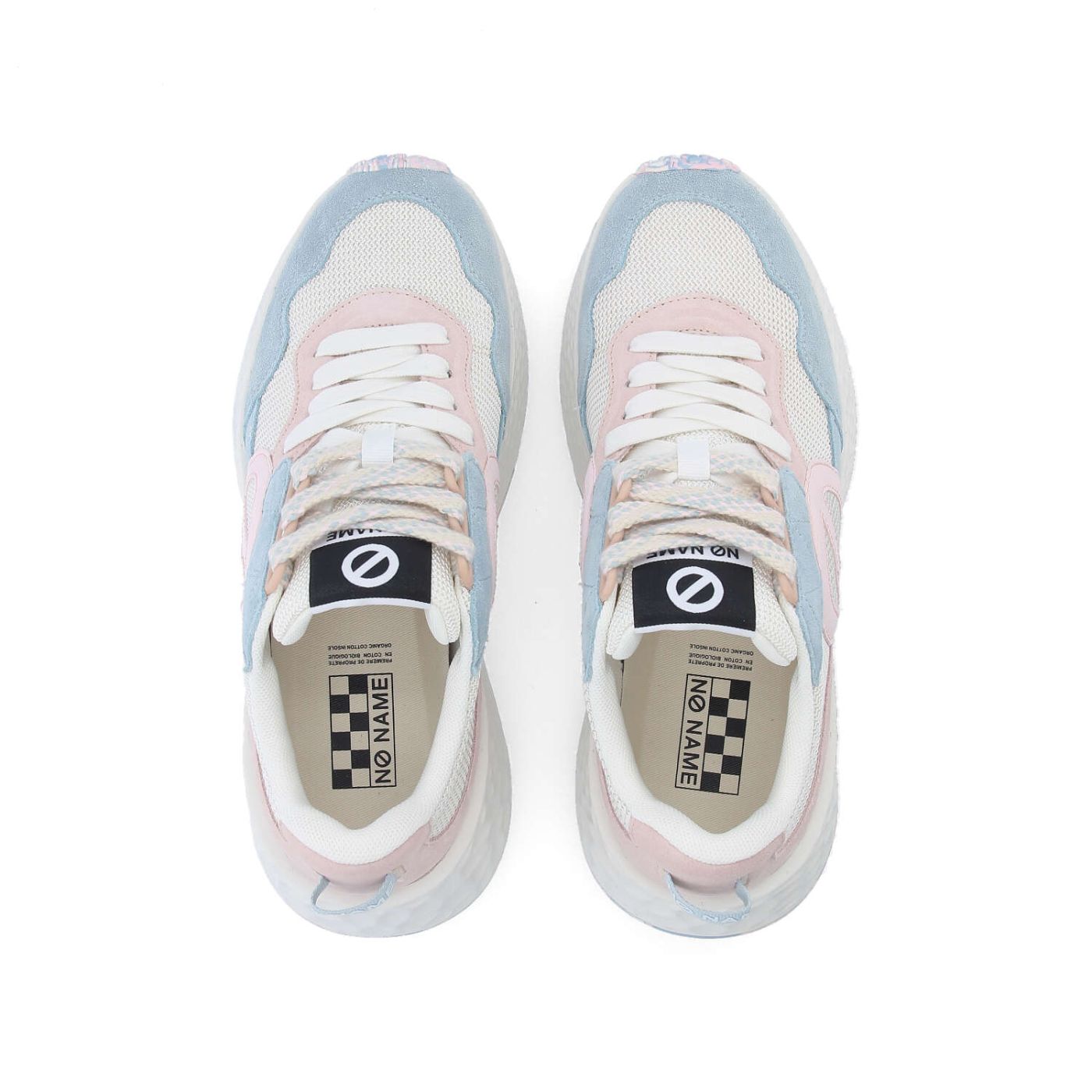 CARTER JOGGER W - SUEDE/KNIT/SUED - BLUE/OFF WHITE/PALE PINK